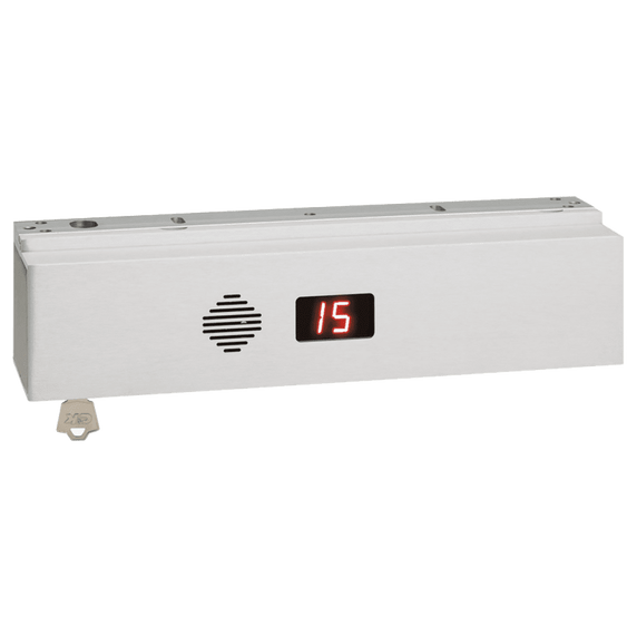 SDC 1511S Single ExitCheck Delayed Egress EMLock, Satin Aluminum Finish