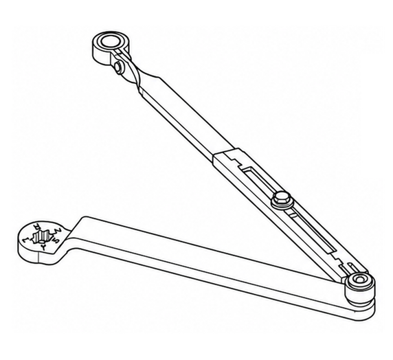 Accentra (Yale) 400-1A J Top Jamb Arm Assembly Non-Hold Open for 51, 3000 and 4400 Series