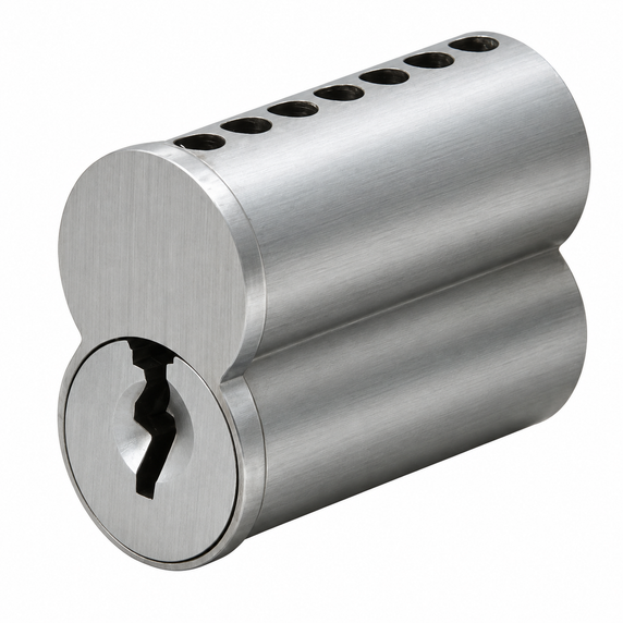 KSP 207-A-26D 7-Pin Small Format Interchangeable Core - Satin Chrome