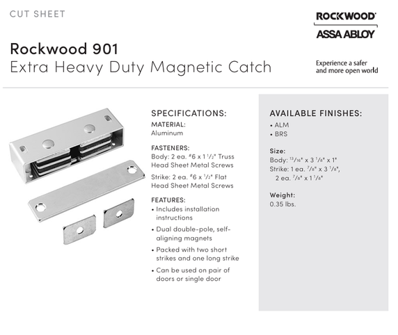 Rockwood 901 Extra Heavy Duty Magnetic Catch