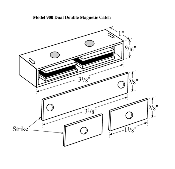 Rockwood 900 Heavy Duty Magnetic Catch
