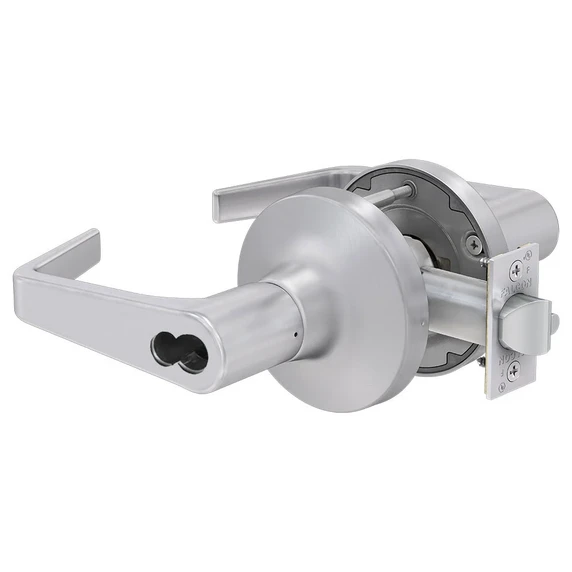 Falcon TM381B DAN Vestibule Lever Lock, Accepts Small Format IC Core, Dane Style