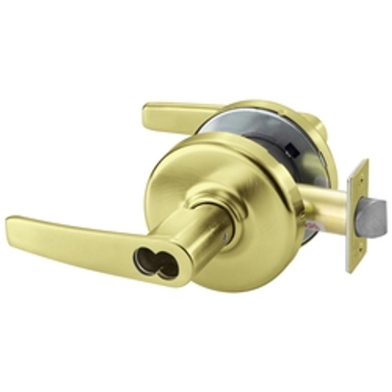 Corbin Russwin CL3157 AZD 606 M08 Grade 1 Storeroom Cylindrical Lever Lock, Accepts Small Format IC Core (SFIC), Satin Brass Finish