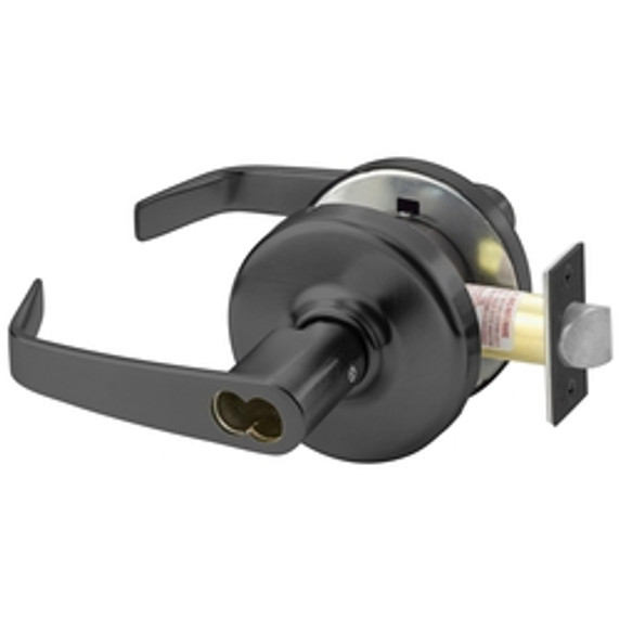 Corbin Russwin CL3157 NZD 722 CL6 Grade 1 Storeroom Cylindrical Lever Lock, Accepts Large Format IC Core (LFIC), Black Oxidized Bronze, Oil Rubbed Finish