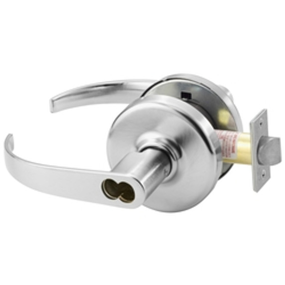 Corbin Russwin CL3172 PZD 626 CL6 Grade 1 Apartment, Exit or Public Toilet Cylindrical Lever Lock, Accepts Large Format IC Core (LFIC), Satin Chrome Finish