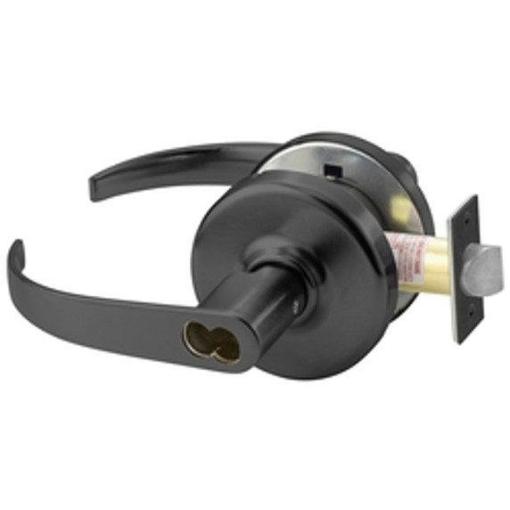 Corbin Russwin CL3175 PZD 722 CL6 Grade 1 Corridor/Dormitory Vandal Resistance Cylindrical Lever Lock, Accepts Large Format IC Core (LFIC), Black Oxidized Bronze, Oil Rubbed Finish