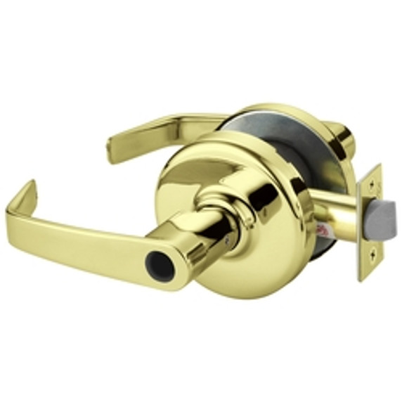 Corbin Russwin CL3157 NZD 605 LC Grade 1 Storeroom Conventional Less Cylinder, Cylindrical Lever Lock, Bright Brass Finish