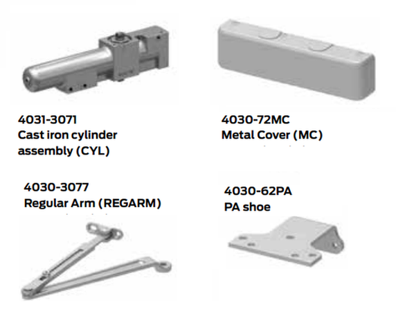 LCN 4031 Rw/PA Heavy Duty Door Closer