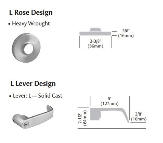 Sargent 28-7G04 LL Storeroom or Closet Cylindrical Lever Lock