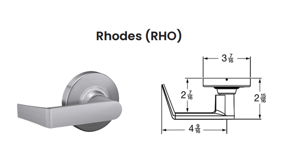 Schlage ND53LD RHO IS-LOC Entrance Lever Lock w/ Interior Locked/Unlocked Indicator