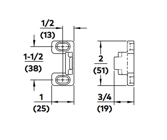 Dorma 426 Standard Top Strike for 9400, 9800 Exit Device