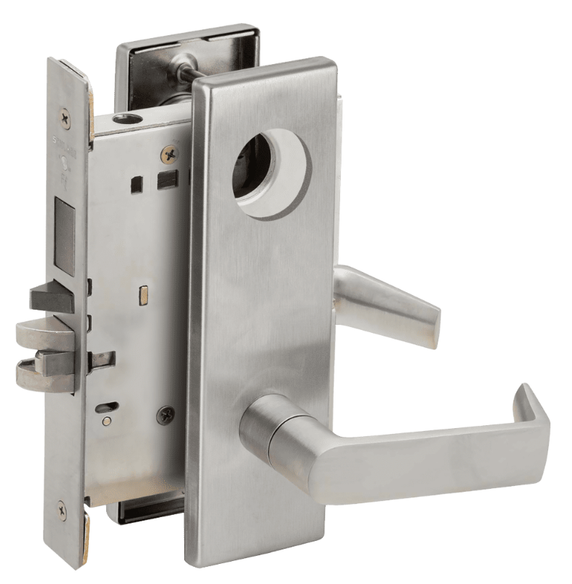 Schlage L9480L 06N Storeroom Mortise Lock w/ Deadbolt, Less Cylinder