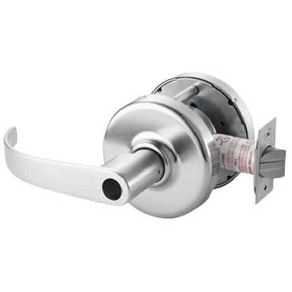 Corbin Russwin CL3381 PZD 626 LC Keyed Lever x Blank Plate Conventional Less Cylinder Lever Lock, Satin Chrome Finish