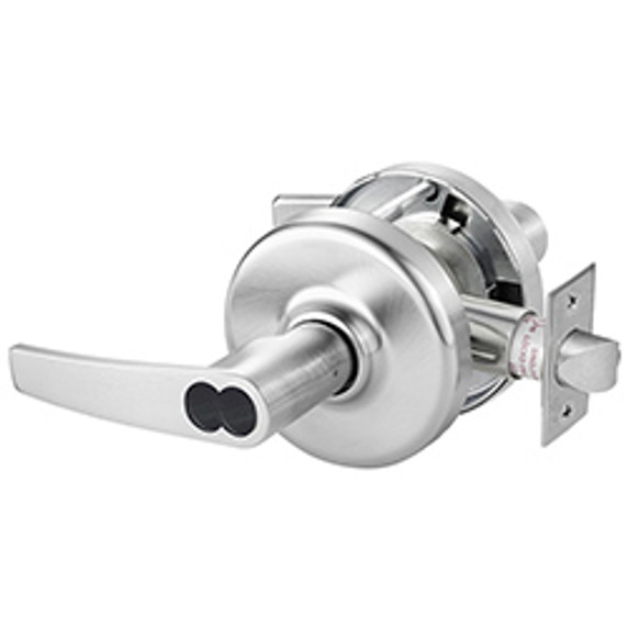 Corbin Russwin CL3551 AZD 626 CL6 Heavy-Duty Entrance or Office Cylindrical Lever Lock, Accepts Large Format IC Core (LFIC), Satin Chrome Finish