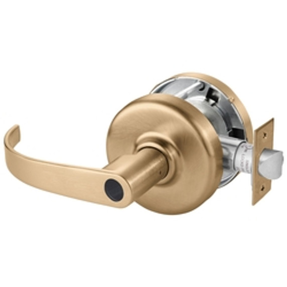 Corbin Russwin CL3581 PZD 612 LC Keyed Lever x Blank Plate Conventional Less Cylinder Lever Lock, Satin Bronze Finish