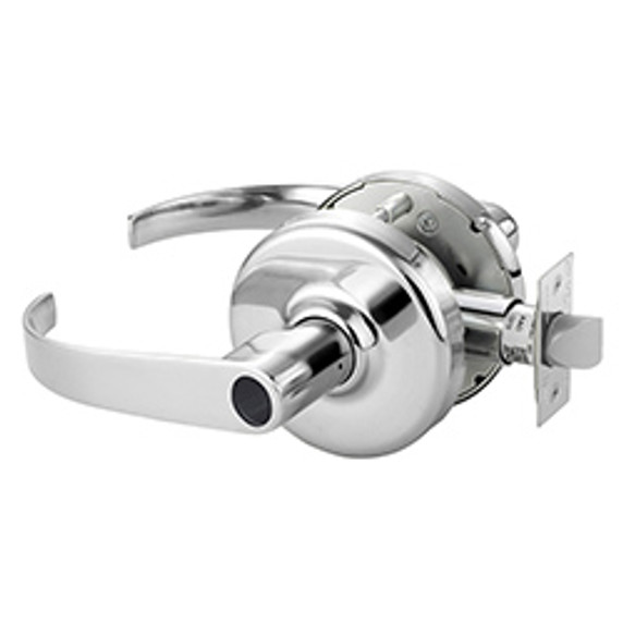 Corbin Russwin CL3851 PZD 625 LC Grade 2 Entrance or Office Conventional Less Cylinder Lever Lock, Bright Chrome Finish