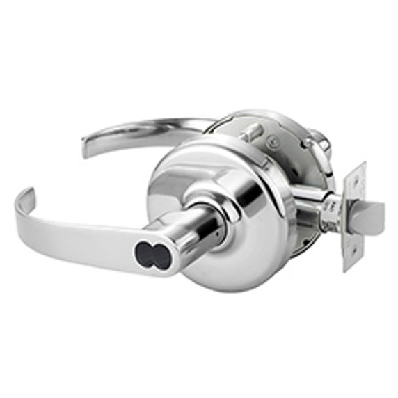 Corbin Russwin CL3855 PZD 625 CL6 Grade 2 Classroom Cylindrical Lever Lock, Accepts Large Format IC Core (LFIC), Bright Chrome Finish