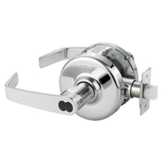 Corbin Russwin CL3857 NZD 625 CL6 Grade 2 Storeroom or Closet Cylindrical Lever Lock, Accepts Large Format IC Core (LFIC), Bright Chrome Finish