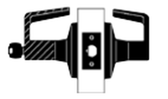 Falcon K581LD D Grade 1 Storeroom Cylindrical Lever Lock, Less Conventional Cylinder
