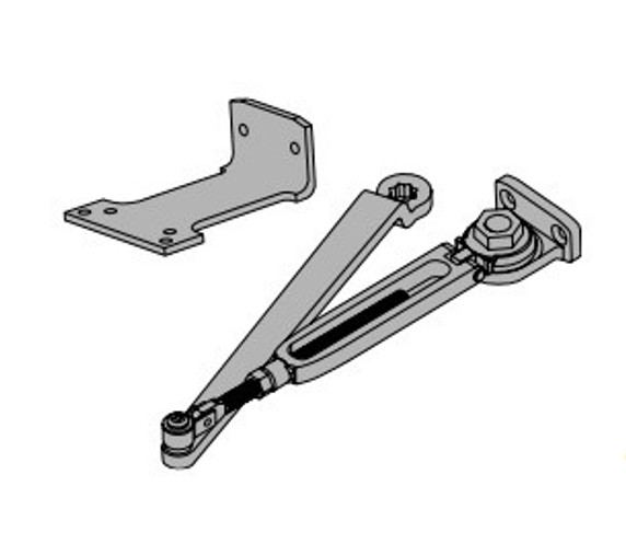 Falcon SC80A-3049/PA DKB Hold Open Arm with PA Bracket, for SC80 Series Closer, Dark Bronze Painted