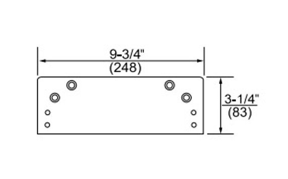 Norton 9388 689 Drop Plate, 9300BC Series, Aluminum Painted