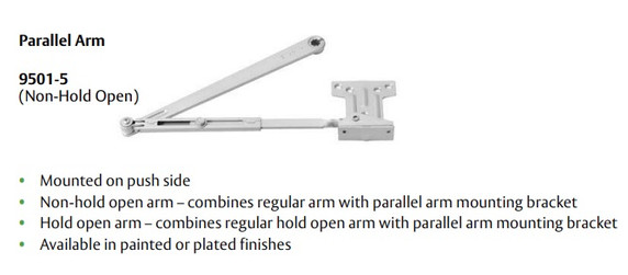 Norton 9500 Cast Iron Regular Arm Door Closer