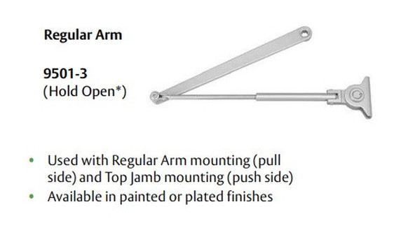 Norton 9500H Cast Iron Hold Open Door Closer