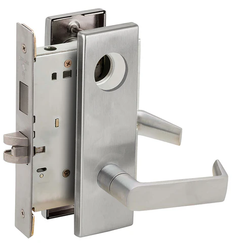 Schlage L9465L 06N Closet/storeroom Mortise Lock with Deadbolt, Less Cylinder