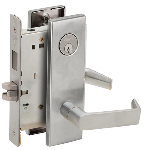Schlage L9473P 06N Dormitory/bedroom Mortise Lock with Deadbolt