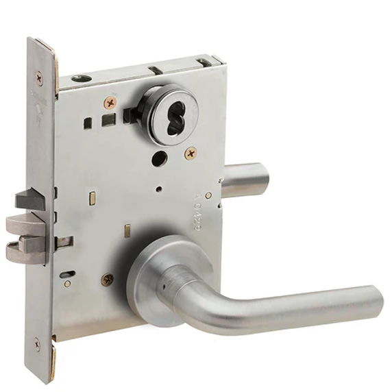 Schlage L9050J 02A Office and Inner Entry Mortise Lock, Accepts large Format IC Core (LFIC)