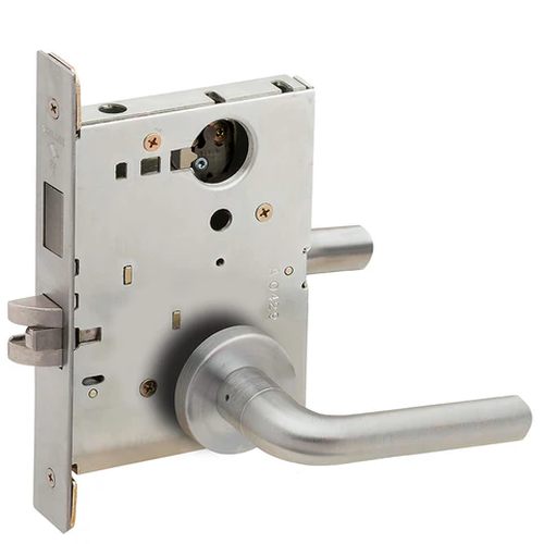 Schlage L9473L 02A Dormitory/Bedroom Mortise Lock with Deadbolt, Less Cylinder