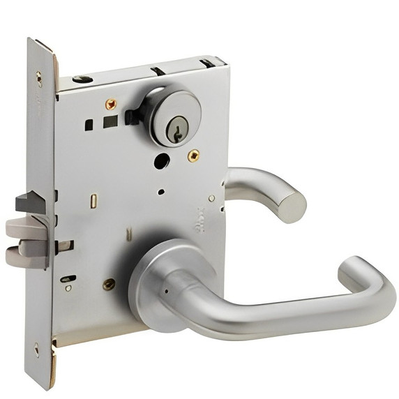Schlage L9050P 03A Office and Inner Entry Mortise Lock, w/ 03 Lever and A Rose