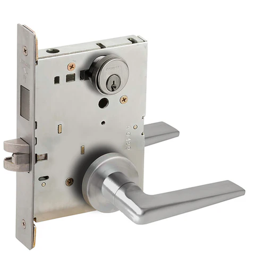 Schlage L9466P 05A Store/Utility Room Mortise Lock with Deadbolt, w/ 05 Lever and A Rose