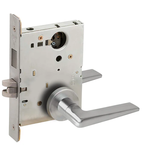 Schlage L9473L 05A Dormitory/Bedroom Mortise Lock with Deadbolt, Less Cylinder