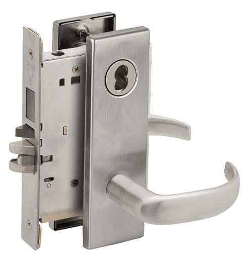 Schlage L9453J 17N Entrance Mortise Lock with Deadbolt, Accepts large Format IC Core (LFIC)