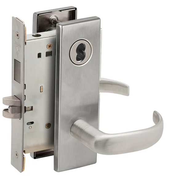 Schlage L9456B 17N Corridor Mortise Lock with Deadbolt, Accepts Small Format IC Core (SFIC)