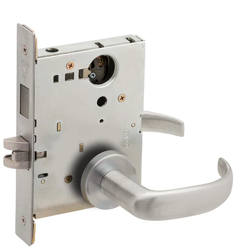 Schlage L9466L 17A Store/Utility Room Mortise Lock with Deadbolt, Less Cylinder