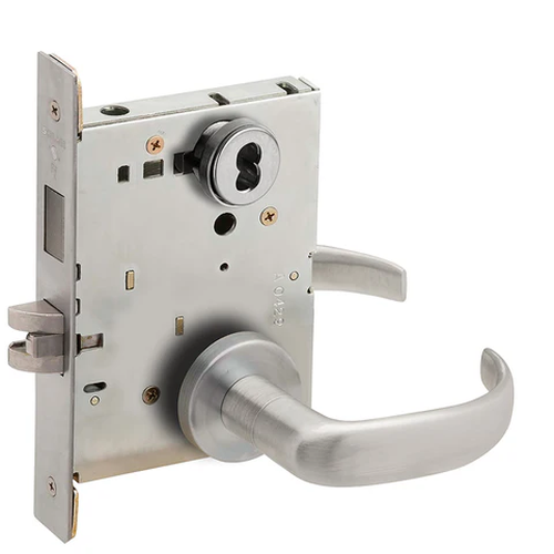 Schlage L9466J 17A Store/Utility Room Mortise Lock with Deadbolt, Accepts large Format IC Core (LFIC)