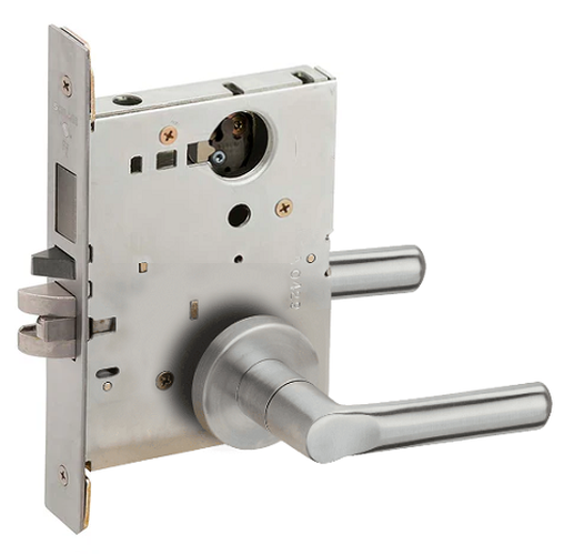 Schlage L9453L 18A 626 Entrance Mortise Lock with Deadbolt, Less Cylinder, Satin Chrome Finish