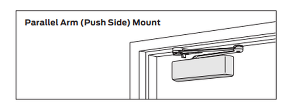 LCN 1250-EDA 689 Door Closer, w/ Extra Duty Arm, Aluminum Painted Finish