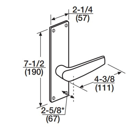 Corbin Russwin ML2010 CSN Passage or Closet Mortise Lock