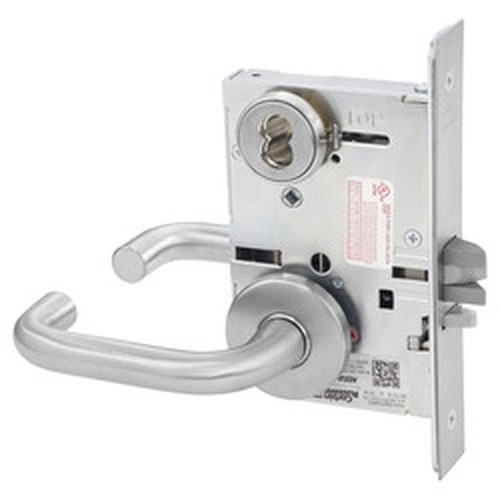 Corbin Russwin ML2057 LSA 626 CL6 Storeroom or Closet Mortise Lock, Accepts Large Format IC Core (LFIC), Satin Chrome Finish
