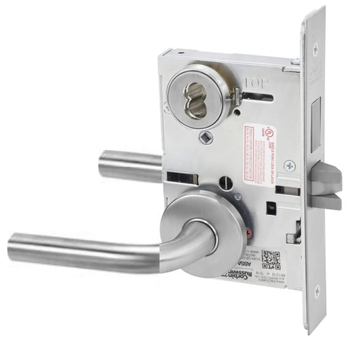 Corbin Russwin ML2024 RSA 626 CL6 Entrance or Storeroom Mortise Lock, Accepts Large Format IC Core (LFIC), Satin Chrome Finish