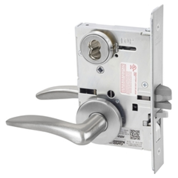Corbin Russwin ML2051 DSA 626 CL6 Entrance or Office Mortise Lock, Accepts Large Format IC Core (LFIC), Satin Chrome Finish