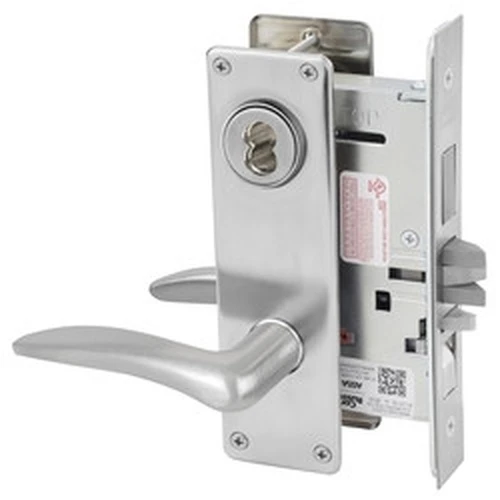 Corbin Russwin ML2067 DSN 626 CL6 Apartment or Dormitory Mortise Lock, Accepts Large Format IC Core (LFIC), Satin Chrome Finish
