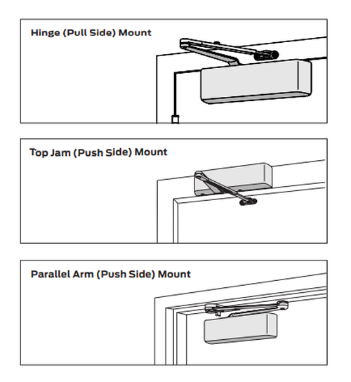 LCN 4040XP Hw/PA Door Closer w/ Hold Open Arm