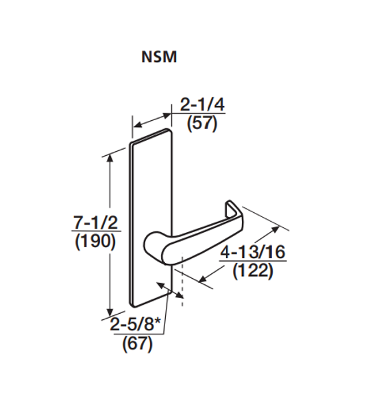 Corbin Russwin ML2032 NSM 626 LC Institution or Utility Mortise Lock, Conventional Less Cylinder, Satin Chrome Finish