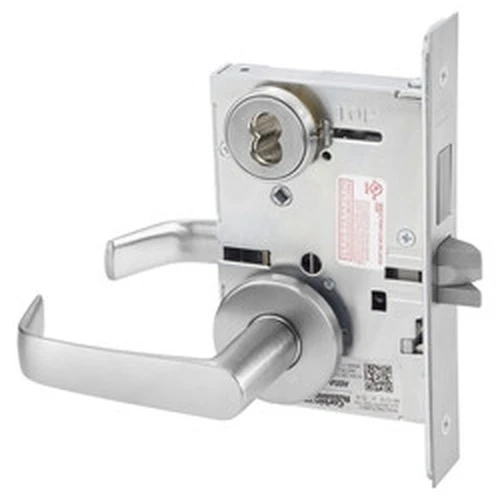 Corbin Russwin ML2065 NSA 626 CL6 Dormitory or Entrance Mortise Lock, Accepts Large Format IC Core (LFIC), Satin Chrome Finish