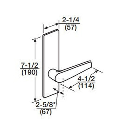 Corbin Russwin ML2032 ASM 626 CL6 Institution or Utility Mortise Lock, Accepts Large Format IC Core (LFIC), Satin Chrome Finish