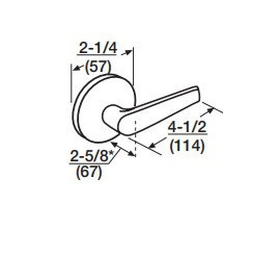 Corbin Russwin ML2048 ASA 630 CL6 Entrance or Apartment Mortise Lock, Accepts Large Format IC Core (LFIC), Satin Stainless Steel Finish
